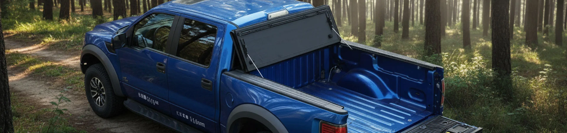 Низькопрофільний жорсткий чотирискладний чохол Tonneau