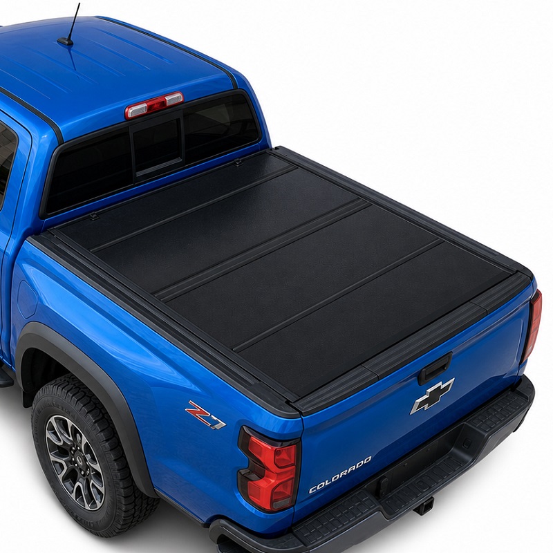 Низькопрофільний жорсткий чотирискладний чохол Tonneau для Chevy Colorado