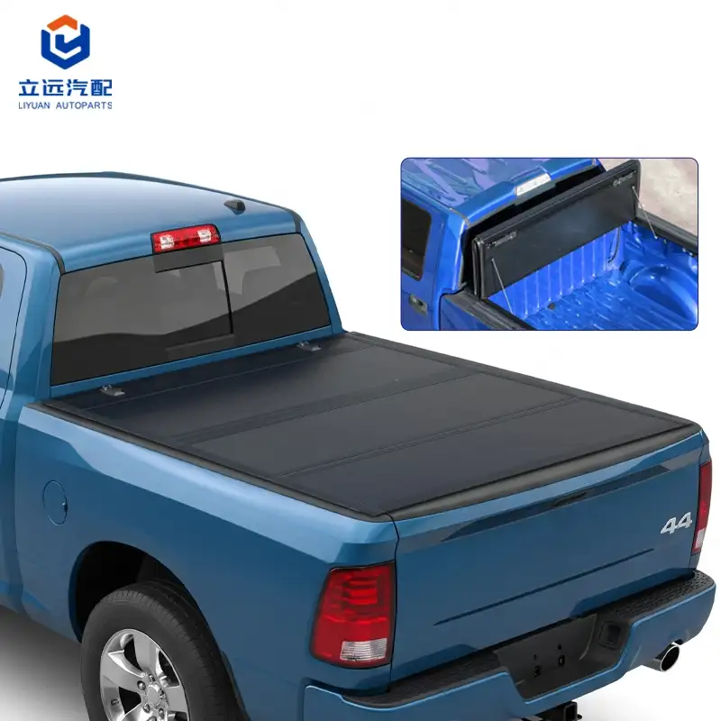Низькопрофільний жорсткий чотирискладний чохол Tonneau для Dodge Ram